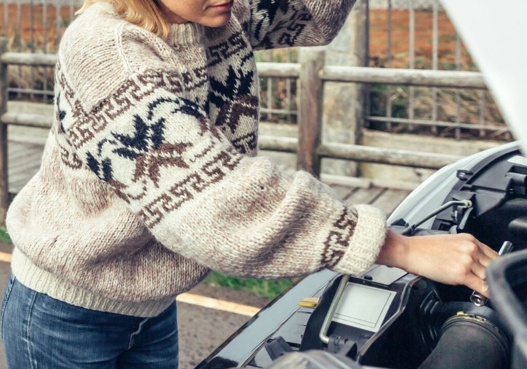 Technician showing RV owner a clear repair quote before starting emergency fix